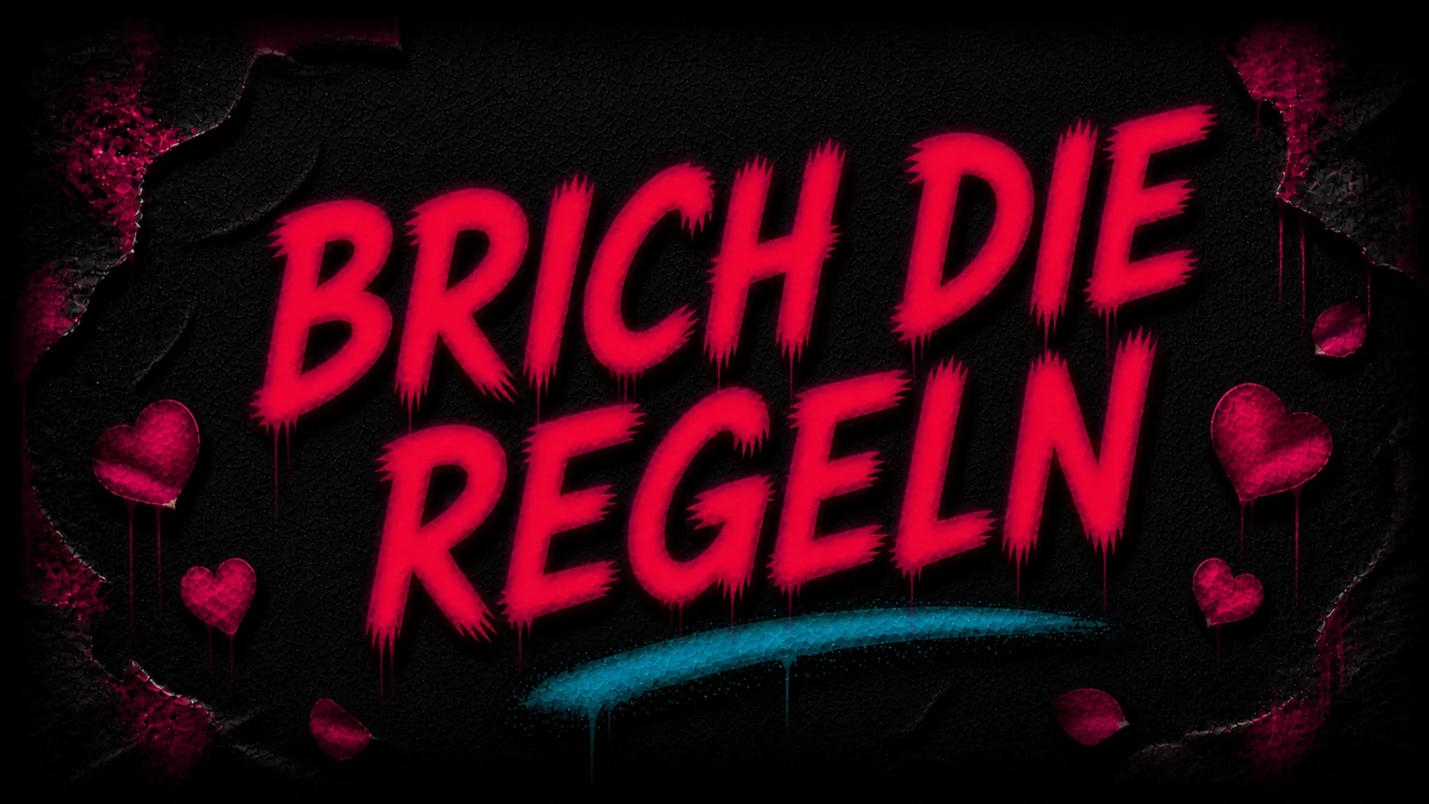 Grafisches Motiv in Magenta und Schwarz